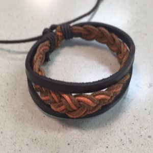 Leather urban bracelet
